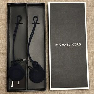 NWT - Michael Kors Dark Blue Air Tag Holders (x2)